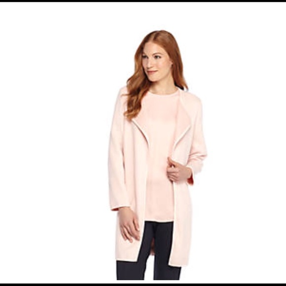 The Limited Jackets & Blazers - The Limited Double Open Face Jacket, coral, large